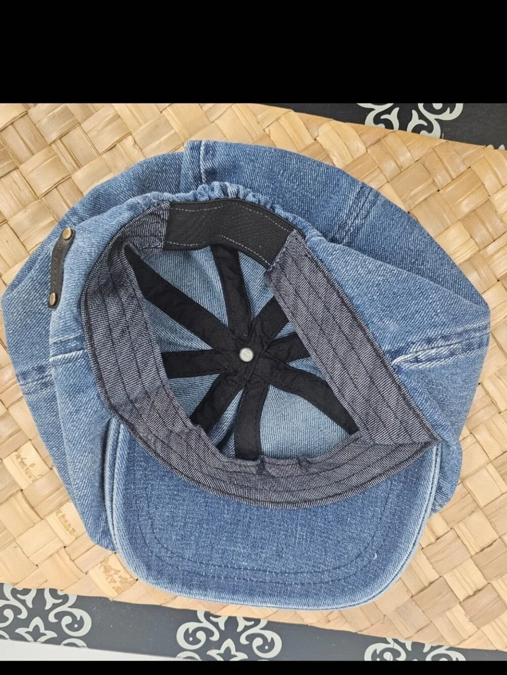 Newsboy Denim Hat Cara Park